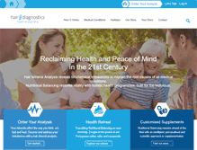Tablet Screenshot of hairdiagnostics.com